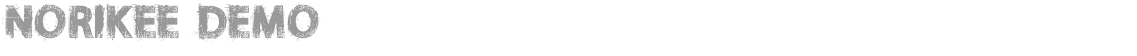 Norikee font preview
